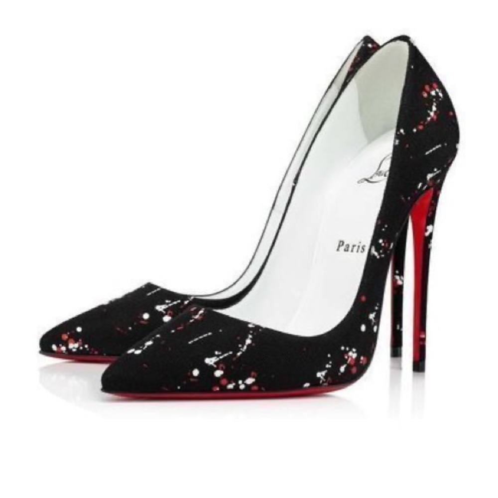 Christian Louboutin Black and Red Heels - Picture 8 of 8